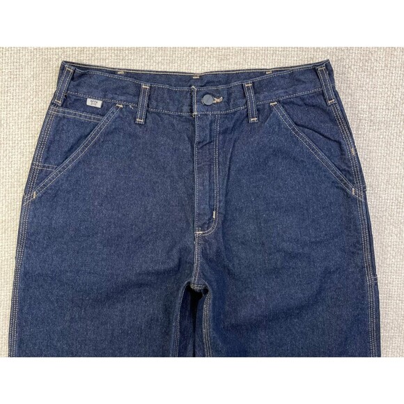 Carhartt FR Jeans Men's 33x34 Original Fit Flame Resistant Utility Workwear Blue - Picture 2 of 12